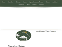Tablet Screenshot of nonalanicottages.com